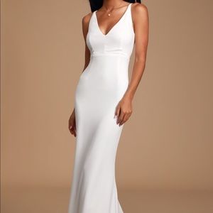 White Sleeveless Maxi Dress